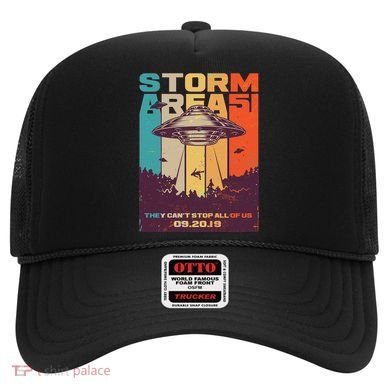 Retro Storm Area 51 UFO They Can't Stop Us All Hat