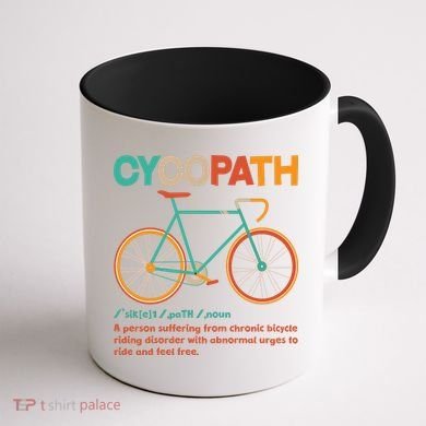 Retro Style Colors Cycopath Definition Coffee Mug back