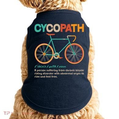 Retro Style Colors Cycopath Definition Doggie Tank