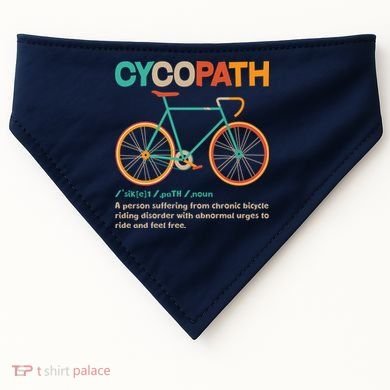 Retro Style Colors Cycopath Definition USA-Made Doggie Bandana