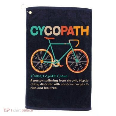Retro Style Colors Cycopath Definition Golf Towel
