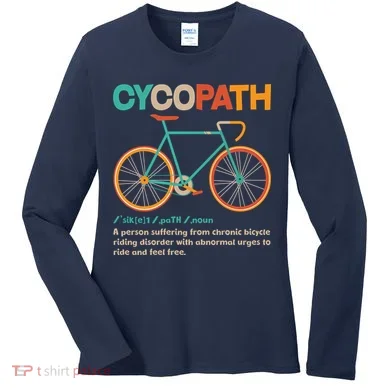 Retro Style Colors Cycopath Definition Women's Long Sleeve Shirt