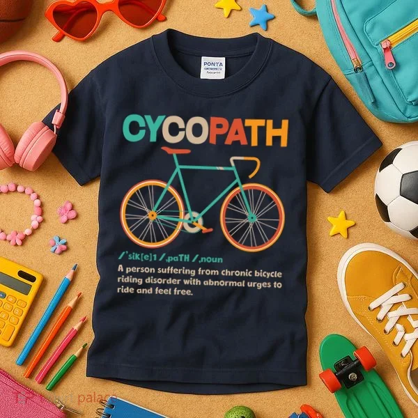 Retro Style Colors Cycopath Definition Kids T-Shirt