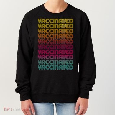 Retro Style Rainbow Vaccinated Women's Sweatshirt