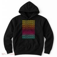 Retro Style Rainbow Vaccinated Hoodie thumb 0