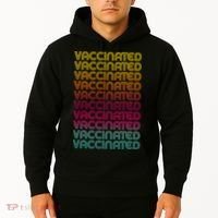 Retro Style Rainbow Vaccinated Hoodie thumb 2