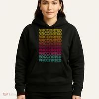 Retro Style Rainbow Vaccinated Hoodie thumb 5