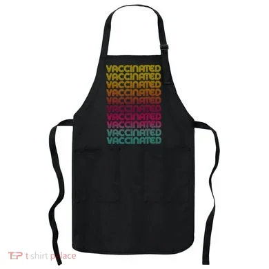 Retro Style Rainbow Vaccinated Apron