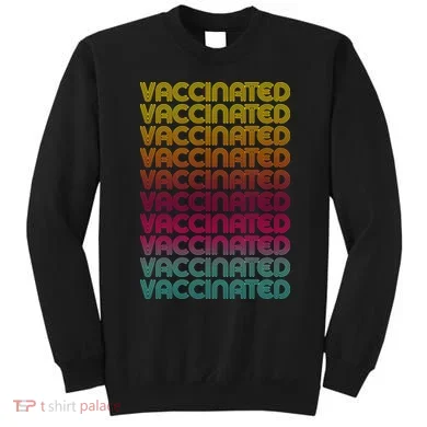 Retro Style Rainbow Vaccinated Sweatshirt