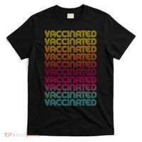 Retro Style Rainbow Vaccinated T-Shirt thumb 0