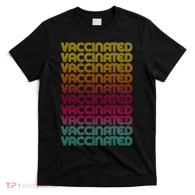 Retro Style Rainbow Vaccinated T-Shirt