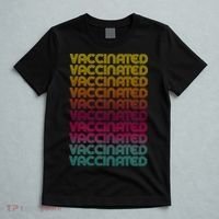 Retro Style Rainbow Vaccinated T-Shirt thumb 5