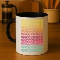 Retro Style Rainbow Vaccinated Coffee Mug thumb 4