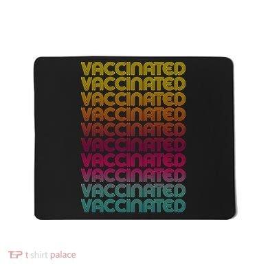 Retro Style Rainbow Vaccinated Mousepad