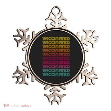 Retro Style Rainbow Vaccinated Ornament