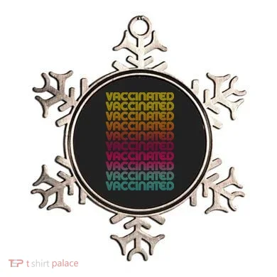 Retro Style Rainbow Vaccinated Ornament