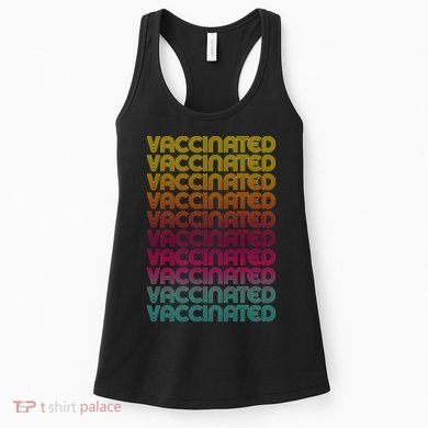 Retro Style Rainbow Vaccinated Women's Tank Top