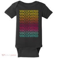 Retro Style Rainbow Vaccinated Baby Bodysuit thumb 0