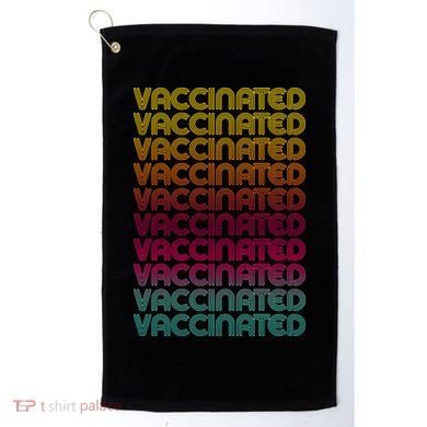 Retro Style Rainbow Vaccinated Golf Towel