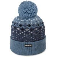 Retro Style Rainbow Vaccinated The Baniff Cuffed Pom Beanie thumb 1