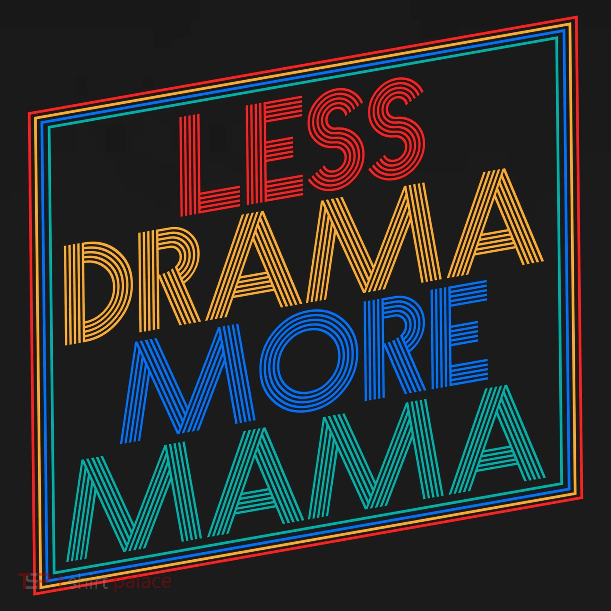 Retro Styled Less Drama More Mama Doggie Tank