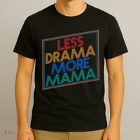 Retro Styled Less Drama More Mama T-Shirt thumb 3