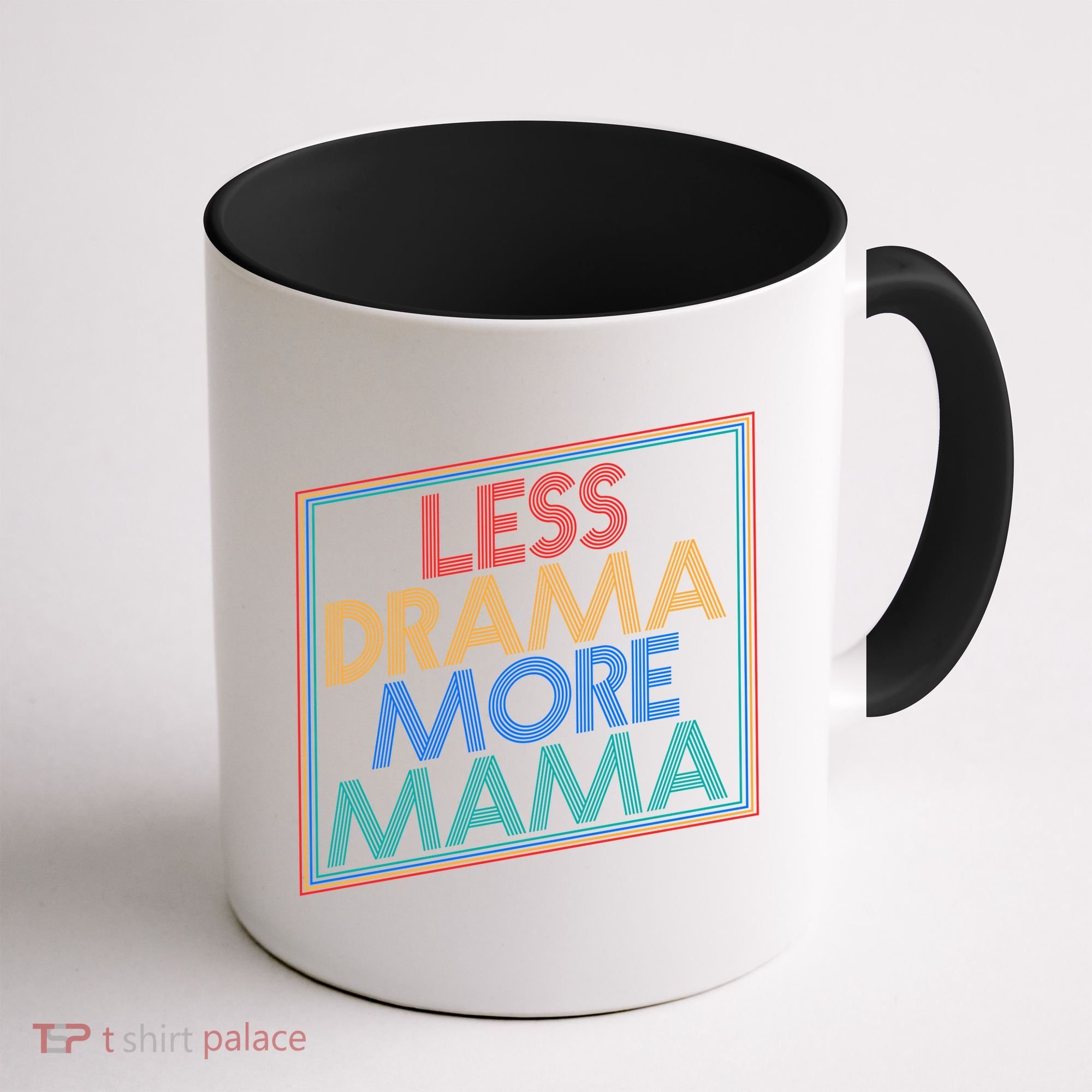 Retro Styled Less Drama More Mama Coffee Mug