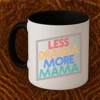 Retro Styled Less Drama More Mama Coffee Mug thumb 2