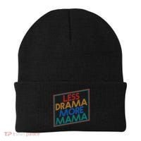 Retro Styled Less Drama More Mama Beanie thumb 0