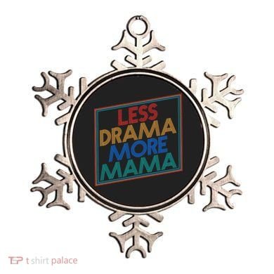 Retro Styled Less Drama More Mama Ornament
