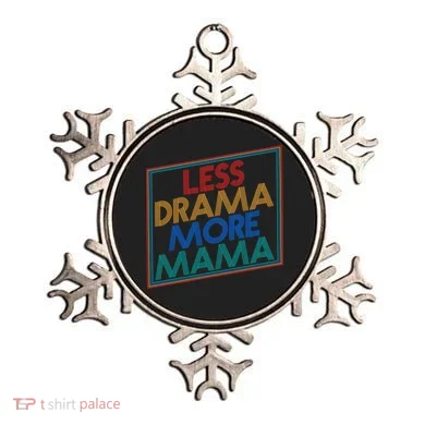 Retro Styled Less Drama More Mama Ornament