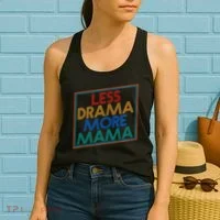 Retro Styled Less Drama More Mama Women's Tank Top thumb 2