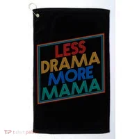 Retro Styled Less Drama More Mama Golf Towel thumb 0