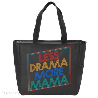Retro Styled Less Drama More Mama Tote Bag