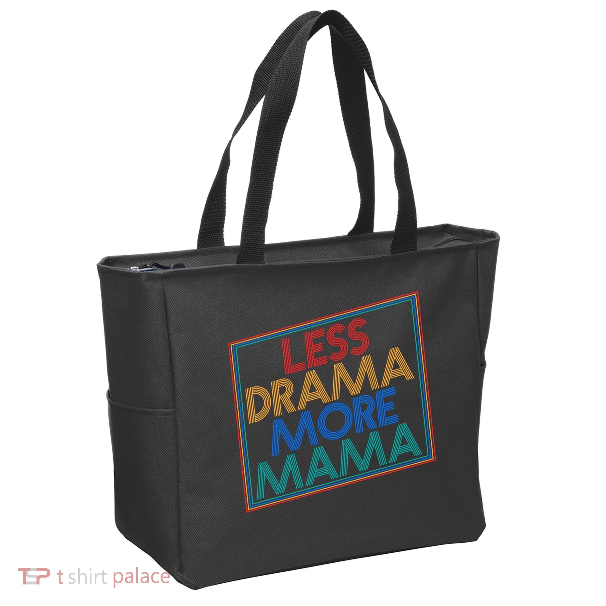 Retro Styled Less Drama More Mama Tote Bag