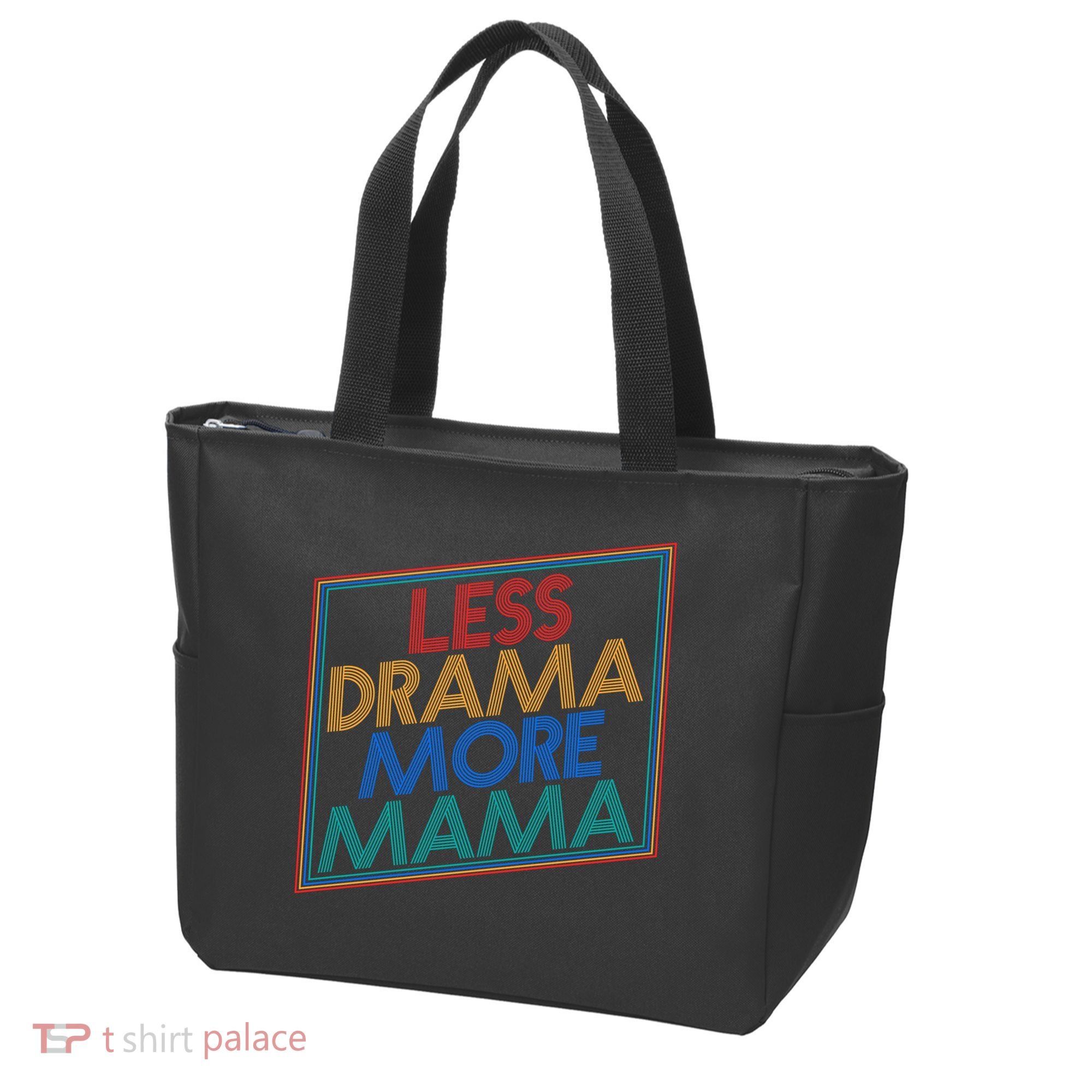 Retro Styled Less Drama More Mama Tote Bag