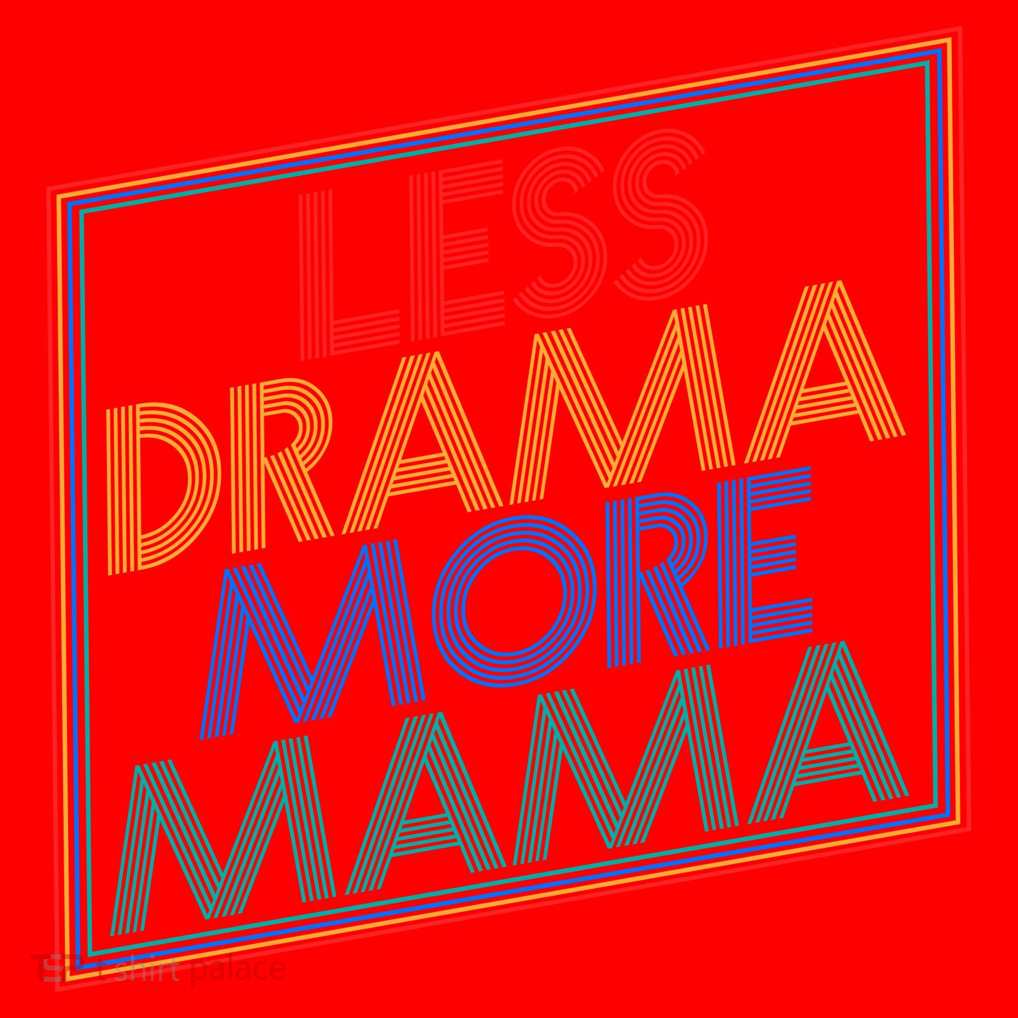 Retro Styled Less Drama More Mama Santa Hat