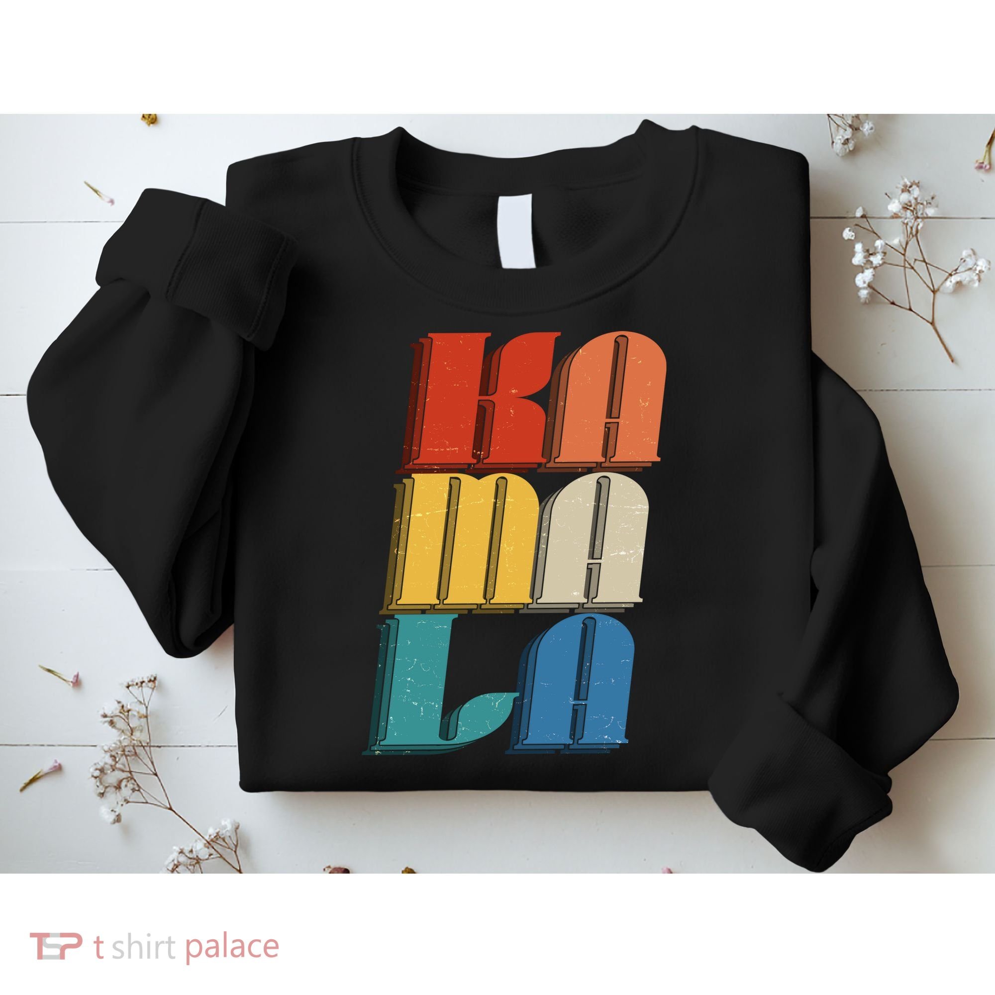 Retro Styled Text Kamala Harris Sweatshirt