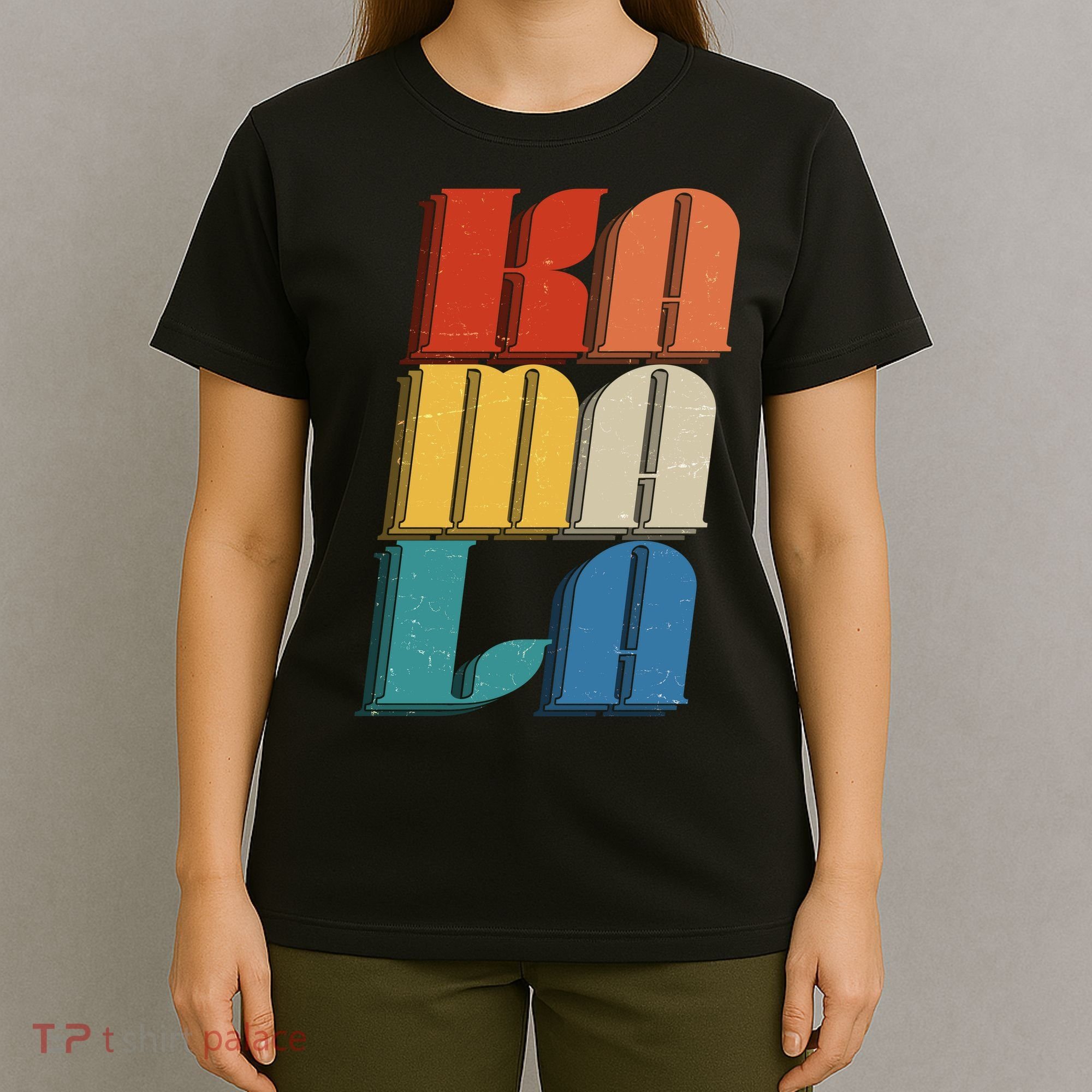 Retro Styled Text Kamala Harris T-Shirt