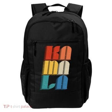 Retro Styled Text Kamala Harris Backpack