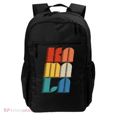 Retro Styled Text Kamala Harris Backpack