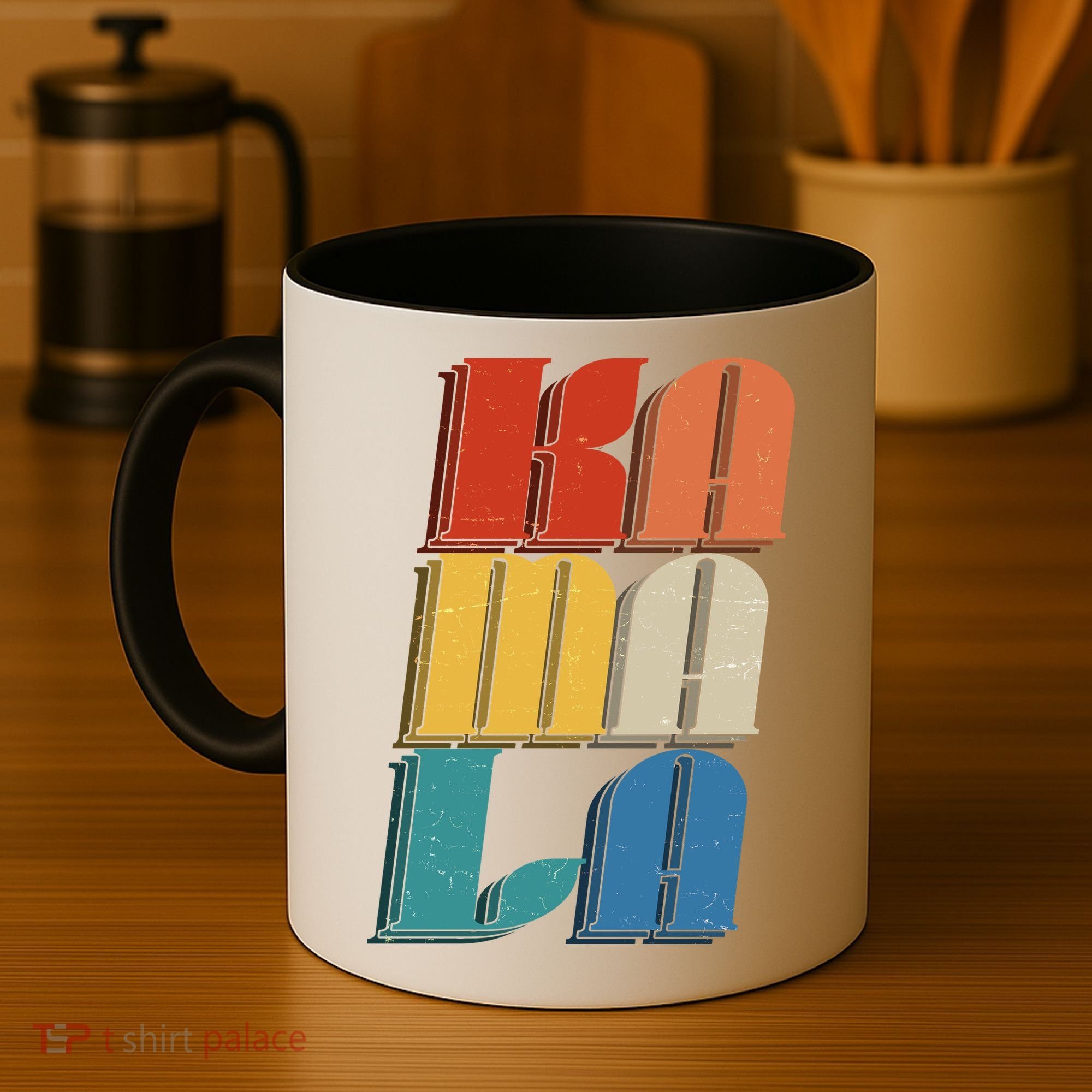 Retro Styled Text Kamala Harris Coffee Mug