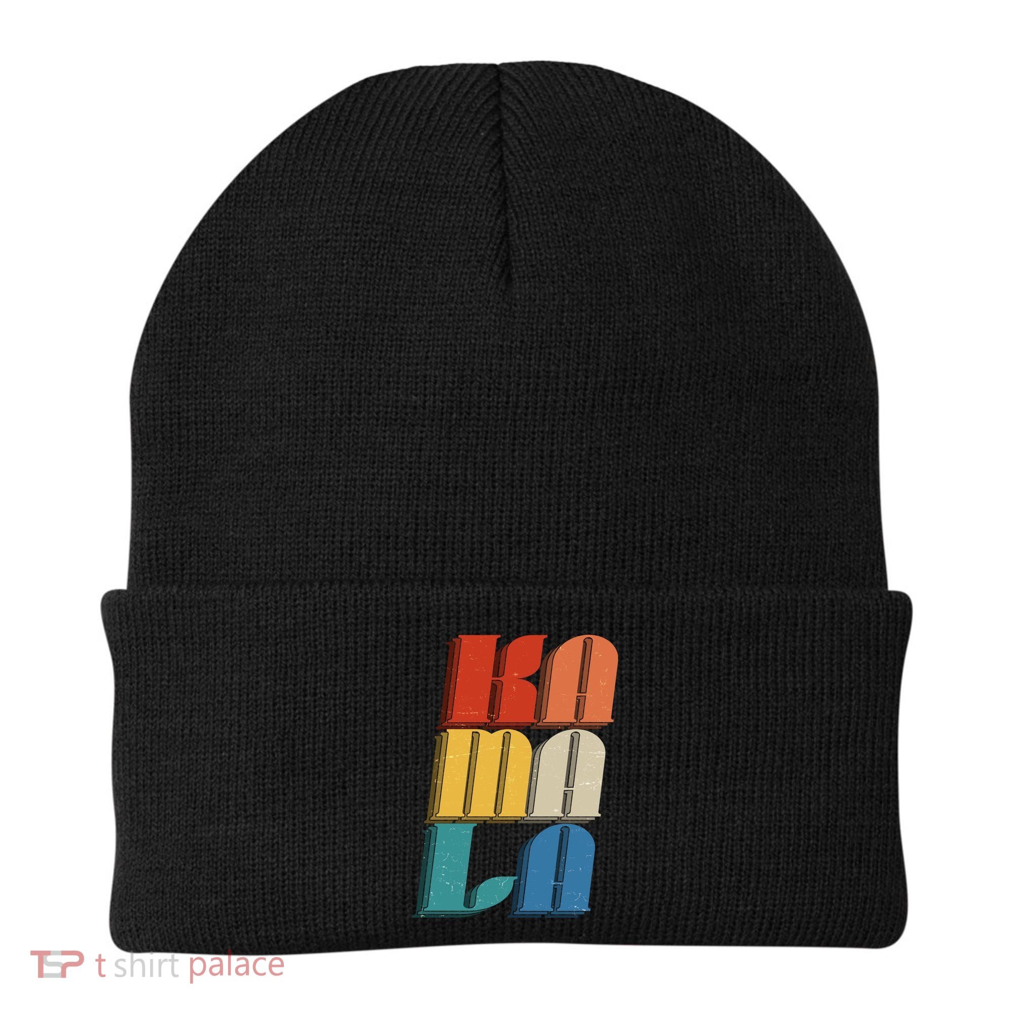 Retro Styled Text Kamala Harris Beanie