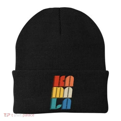 Retro Styled Text Kamala Harris Beanie