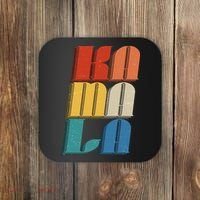 Retro Styled Text Kamala Harris Coaster thumb 0