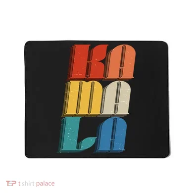 Retro Styled Text Kamala Harris Mousepad