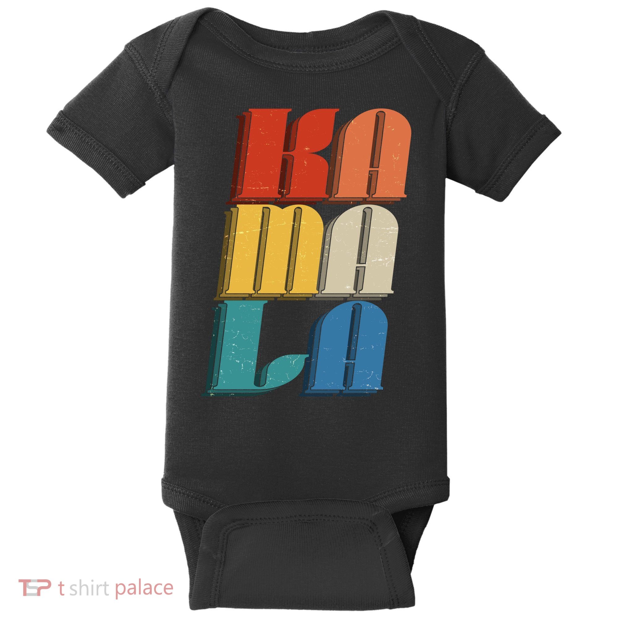 Retro Styled Text Kamala Harris Baby Bodysuit
