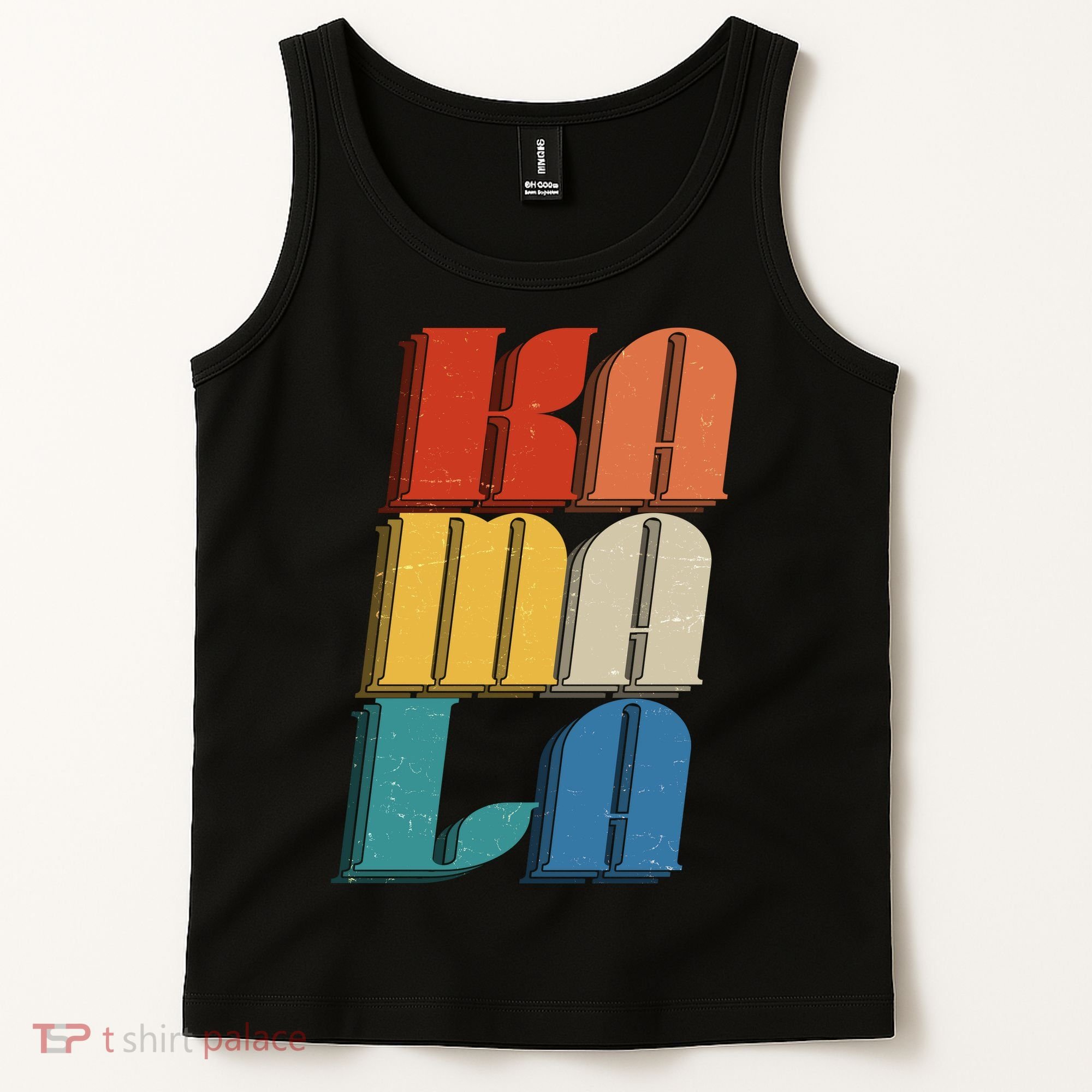 Retro Styled Text Kamala Harris Tank Top