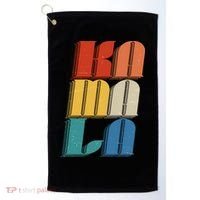Retro Styled Text Kamala Harris Golf Towel thumb 0