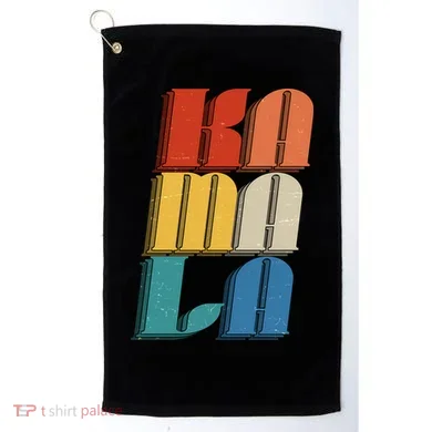 Retro Styled Text Kamala Harris Golf Towel